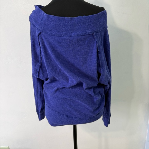 We The Free Palisades Cobalt Off-Shoulder Sweater free people - Picture 7 of 10